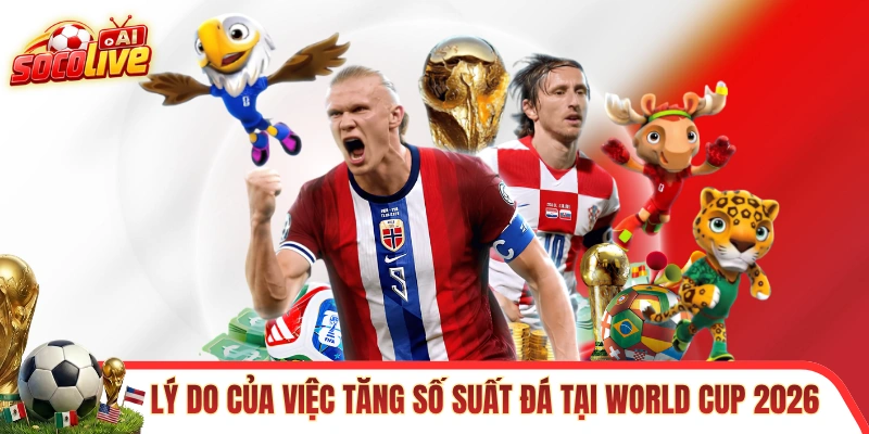Lý do đằng sau việc tăng số suất đá tại World Cup 2026 