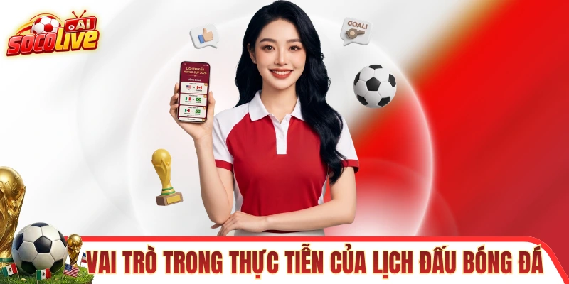 Vai trò trong thực tiễn của lịch đấu bóng đá