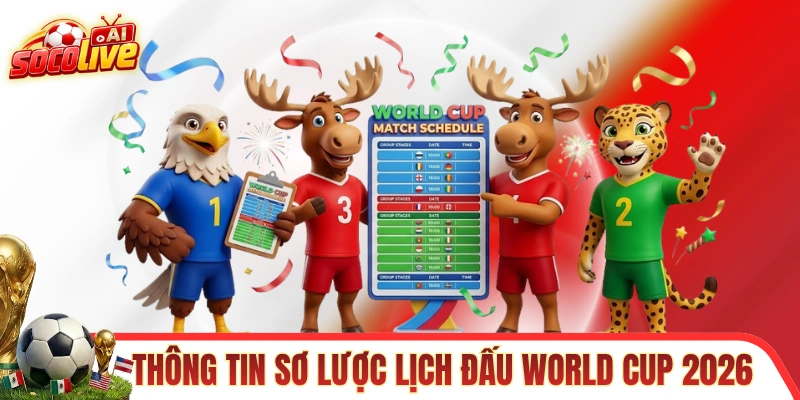Thông tin cơ bản nhất về lịch thi đấu World Cup 2026